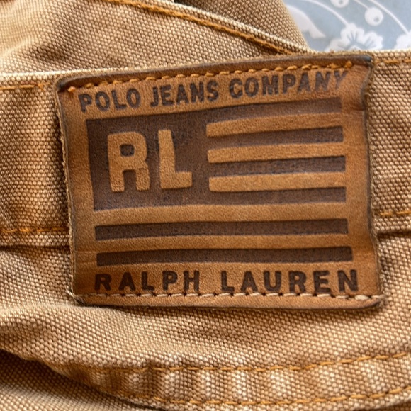 Vintage Ralph Lauren Polo Jeans Co. tan khaki carpenter maxi skirt 100% cotton - Picture 13 of 13